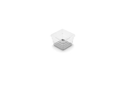 Organizator Curver® SISTEMO 1, proziran/siv, 7,5x7,5x5 cm, za ladicu