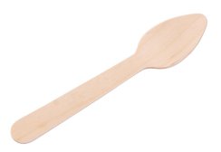 Lyžička MagicHome Woodline ECO Gastro, 110 mm, bal. 100 ks, 100% Natural, mini dezertna