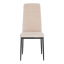 Židle, béžová Dulux Velvet látka/černý kov, COLETA NOVA