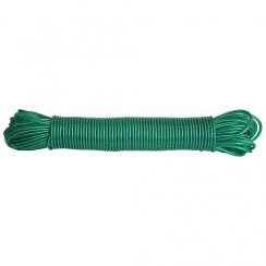 Wäscheleinenseil PVC WiCo L-30 m/4 mm, Stahlkern, grün