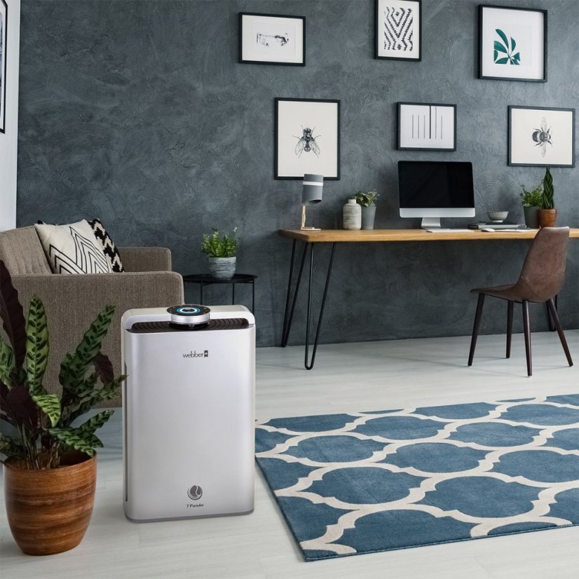 WEBBER AP9700 WI-FI légtisztító ezüst színben