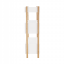 3-poličkový regál, prírodný bambus/biela, BALTIKA TYP 2