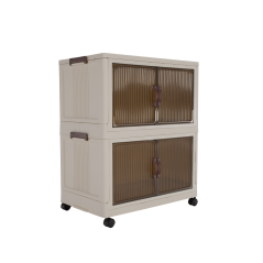 Dulap pliabil, alb/maro, plastic, POSA TYP 1