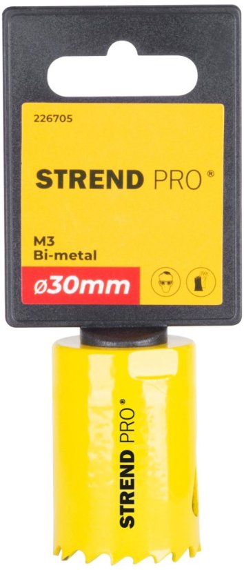 Strend Pro BHS44 Fräser, 30 mm, M3 Bimetall, Metallkrone, Säge
