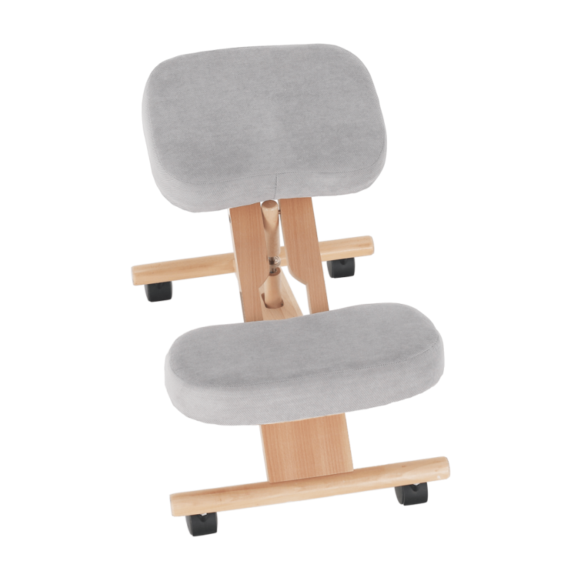 Ergonomsko klečalo, sivo-smeđa Taupe/bukva, FLONET
