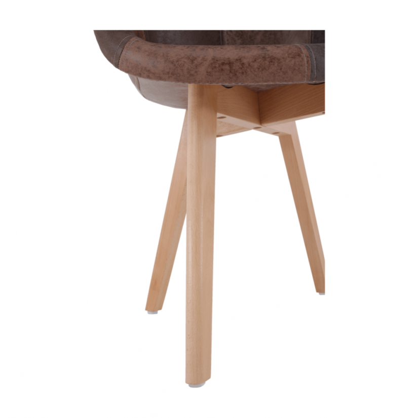 Designer-Sessel, Patchwork/Buche, TRYST