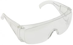 Klare Schutzbrille, breite Seitenbänder, GEKO