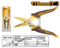 Elektromos/műszaki olló 178mm INGCO