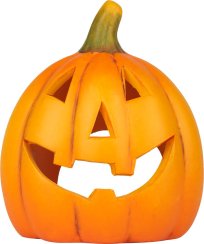 Dekoráció MagicHome Nature, Nevető tök, terrakotta, 13x10x15 cm, 13x10x15 cm