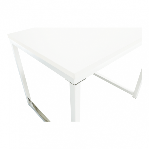 Konferencijski stolovi, set od 2 komada, bijeli mat/krom, MAGNO TIP 2