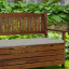 Zahradní lavička, hnědá, 123,5 cm, DILKA