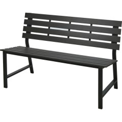 Záhradná lavička 125 cm drevo-plast