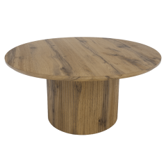 Stolik kawowy, dąb, średnica 80 cm, MAHIR TYP 2