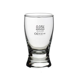 Glasbecher mit 0,05l GENTLEMAN (akce)