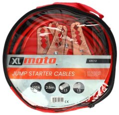 Štartovacie káble 200 A, Profesionálne, dĺžka 2,5 m, prierez 22 mm2, XL-TOOLS