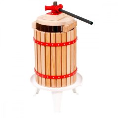 Preša za voće zapremine 12 l drvo metal postolje Skveler KLC