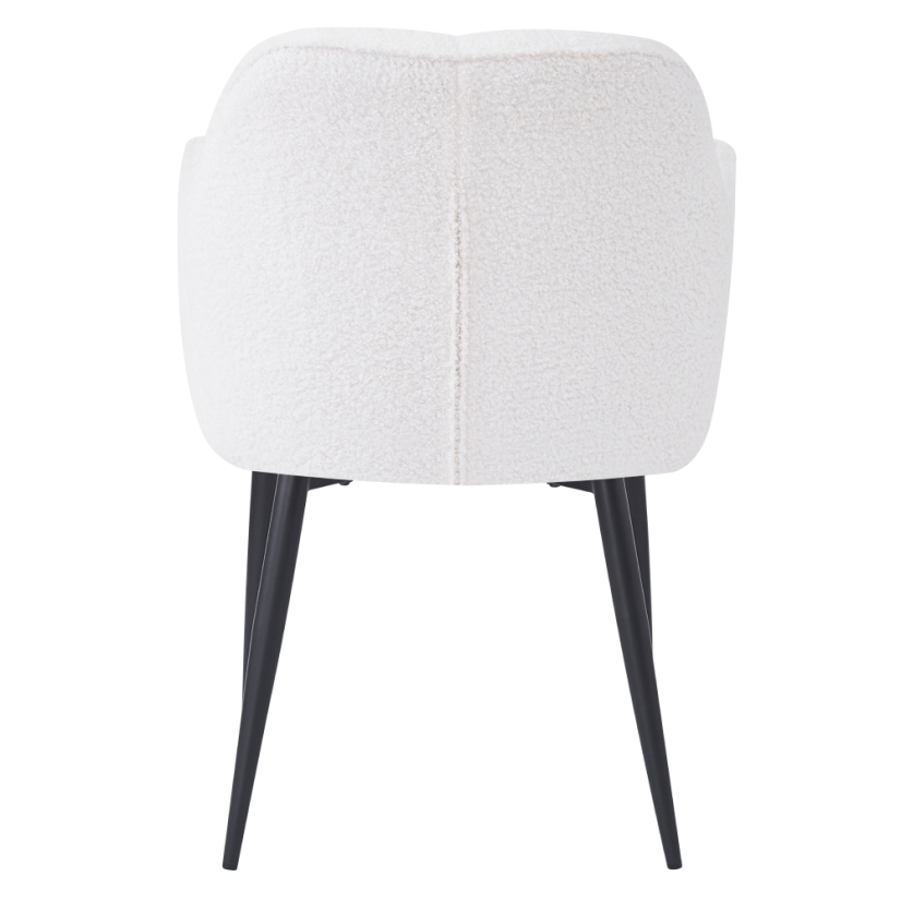 Jedilni stol, bel/črn, SENER