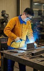 Strend Pro Industrijska jakna, za varjenje, usnjena, 3XL