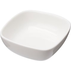 6 darabos négyzet alakú porcelán tálkészlet harapnivalókhoz