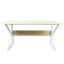 Pisalna miza s polico, natur/beli hrast, TARCAL 100