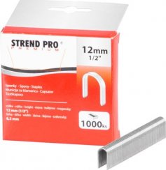 Kapcsok STREND PRO Premium 1612, 12 mm, U típusú, csomagolásban. 1000 db