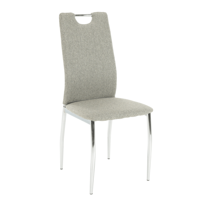 Esszimmerstuhl, Highlight Beige/Chrom, OLIVA NEU