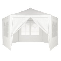 Pavilion de grădină 2x2 m cu ferestre albe