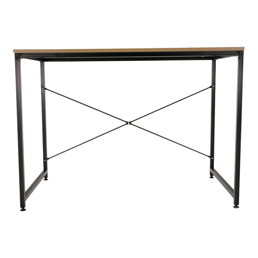 Radni stol, hrast/crna, 100x60 cm, MELLORA