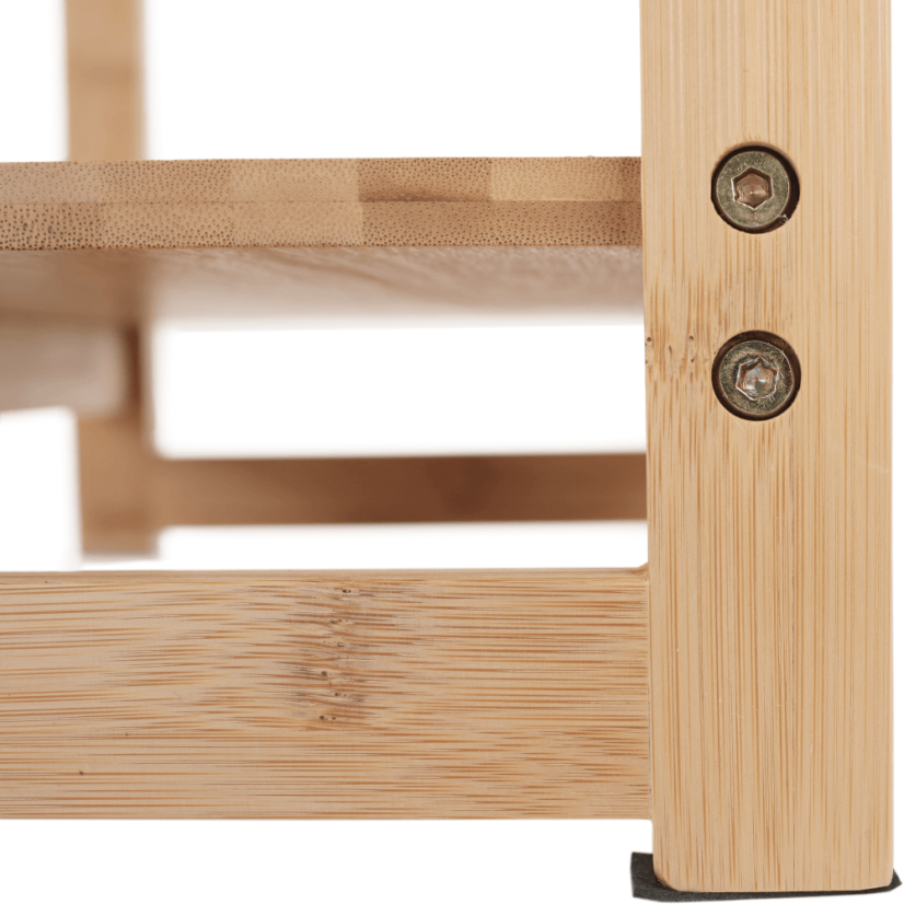 Regal mit 3 Ablagen, Naturbambus, IMPEROR TYP 1
