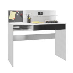 PC-Tisch mit Magnettafel, weiß/schwarz, IMAN (akce)