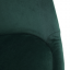 Stolica, smaragdna Velvet tkanina/crna, LORITA