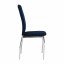 Jídelní židle, modrá Velvet látka/chrom, OLIVA NEW