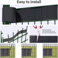 Traka Strend Pro EUROSTANDARD, 190 mm, L-35 m, tieniaca, antracit, pokrovna, za ogradne panele, sa 20 kopči, 450g/m2, PVC, RAL7016 (akce)
