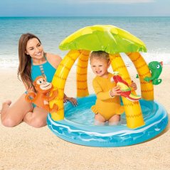 Felfújható gyermekmedence tetővel Island Design INTEX 58417