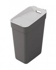 Coș de gunoi Curver® READY TO COLECT, 30 litri, 24,6x36,7x55,1 cm, gri închis, pentru deșeuri