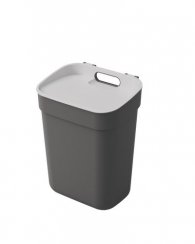 Koš Curver® READY TO COLLECT, 10L, 18,6x25x32,9 cm, tmavě šedý, na odpadky