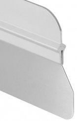 Strend Pro Premium simító, Inox, rozsdamentes acél, falazat, 600 mm, lekerekített élek