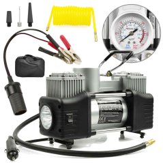 12 V-os konnektoros autókompresszor, 10 bar, 250 W, GEKO