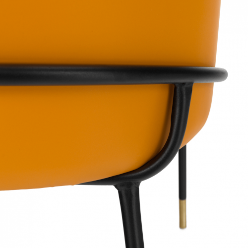 Blagovaonska stolica crno bijeli uzorak/devina eko koža KIRNA