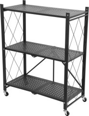 Rafturi RAW3T, metal, 3 rafturi, 0870x720x340 mm, max. 50 kg/raft, portabil, pe roti