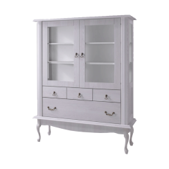 Vitrin DA5, fehér fenyő, VILAR (akció)