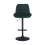 Barová židle, tmavě zelená Velvet látka, CHIRO NEW