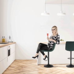 Barhocker, grün/schwarz, LAHELA