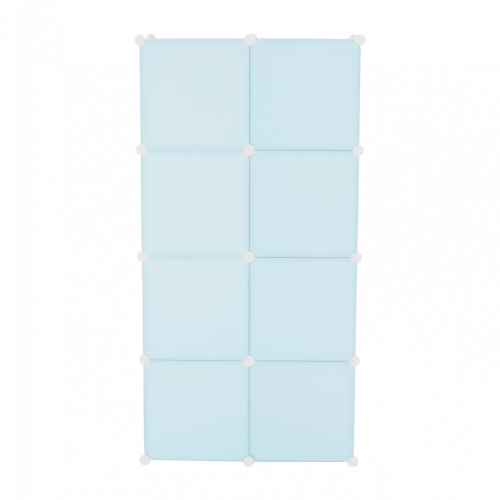 Otroška modularna omara, modra/otroški vzorec, FRIN