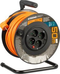 Cablu Strend Pro DG-FB04 50 m, prelungire pe tambur, secțiune transversală 1,5 mm2