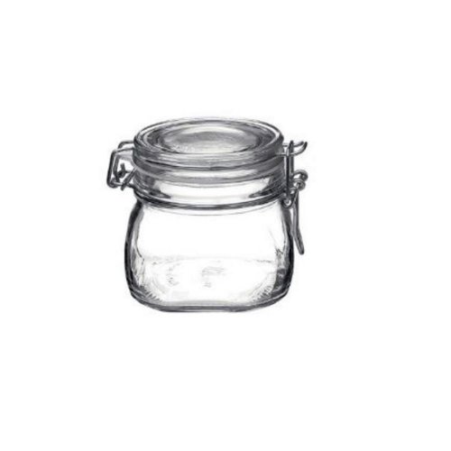 Lebensmittelbehälter Fido Glas 0,5 mit Abschirmung, hermetisch KLC