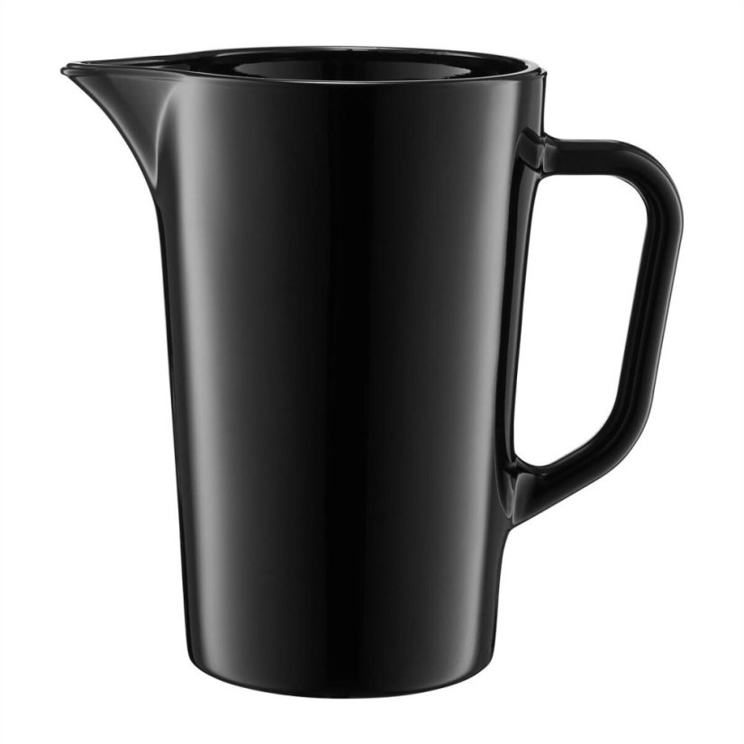 Džbán sklo s uchom, 1,2L čierny