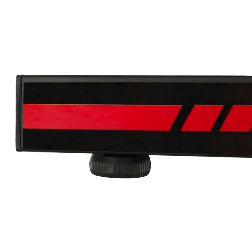 Masă de joc / masă pentru computer, neagră / roşie, MACKENZIE 140cm