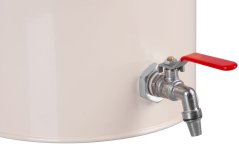 Posuda, za transport hrane, sa slavinom, metalna, 275 x 275 x 445 mm, 10 l