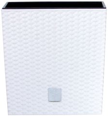 Pflanztopf mit Einsatz RATO niedrig 200, weiß